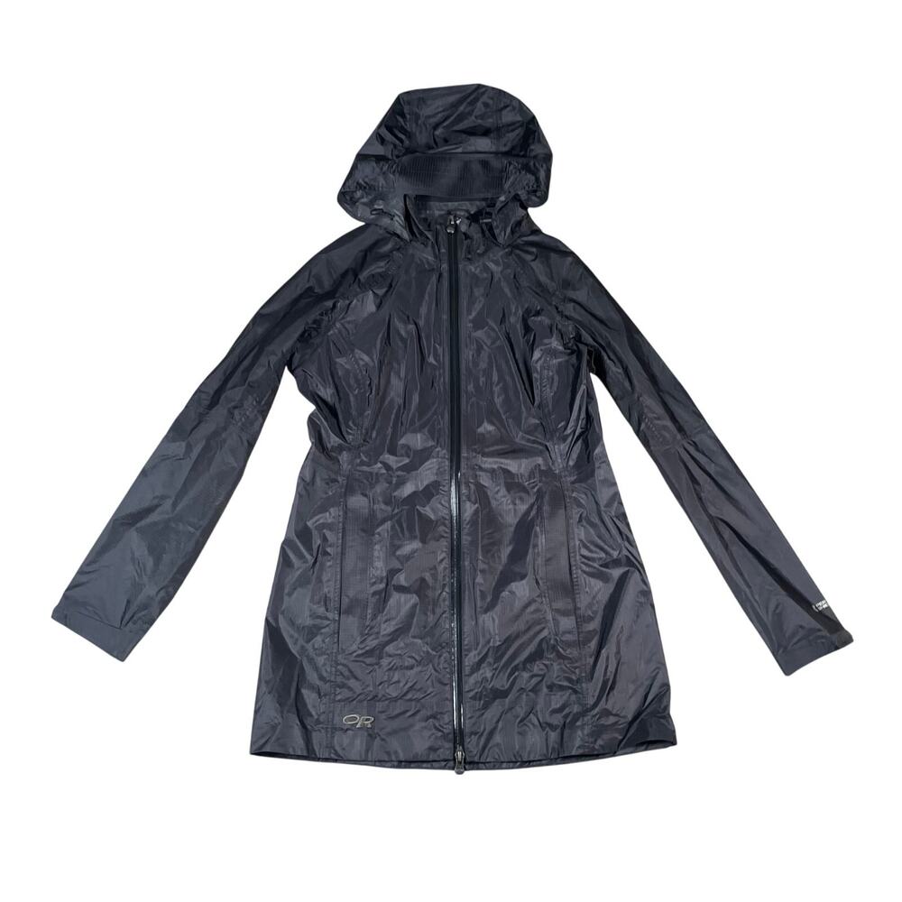 Outdoor Research Helium Traveler Womens Small Rain Jacket Black Pertex Shield